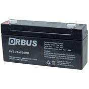 Resim ORBUS 6 Volt 3.2 Amper Yatay Akü 134*34*60 Mm-0,6 Kg. 