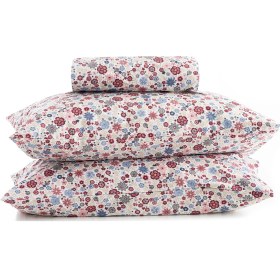 Resim Soley Liberty %100 Pamuklu Çift Kişilik 180 X 200 Lastikli Çarşaf Seti Bordo 