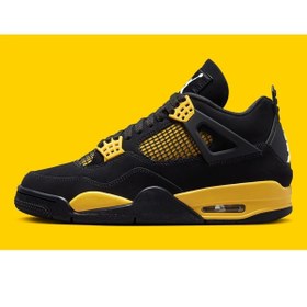 Resim Nike Air Jordan 4 Retro Yellow Thunder DH6927-017 Erkek Spor Ayakkabı 