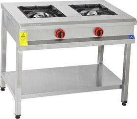 Resim Himaksan 90 X 50 Cm Doğalgazlı Taban Raflı 2 Gözlü Ocak 