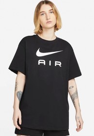 Resim W NSW TEE AIR BF Siyah Kadın Kısa Kol T-Shirt Nike