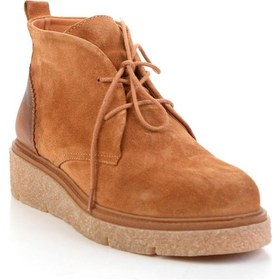 Resim Taba Hakiki Deri Kadın Bot & Bootie K02028011002 Taba 