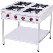 Resim Işıkgaz Silverinox Endüstriyel Doğalgazlı Taban Raflı Midi 4 Gözlü Ocak YENİ ÜRÜN - 4 OCAK - TABAN RAFLI - CE BELGELİ - GAZMER ONAYLI