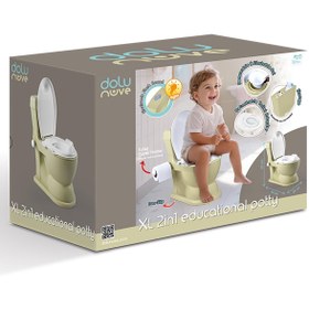 Resim Dolu Nuve Eğitici Lazımlık Tuvaletim - Yeşil - Yeşil / Standart 