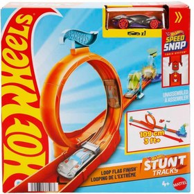 Resim Hot Wheels Stunt Trucks Akrobatik Yarış Pisti Oyun Seti JHK76-JHK77 