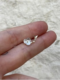 Resim ds denizden silver Tekli Manolya Çiçeği Gümüş Küpe - 1 Adet 