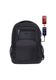Resim Dada 03 Usb Aparatlı Siyah Laptop Sırt Çantası 15,6 İnç Geniş İç Hacim Darbe Emici Koruma 