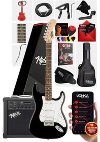 Resim Midex Rph-30wb-25amp Gül Klavye Sss 25w Amfili Elektro Gitar Seti 