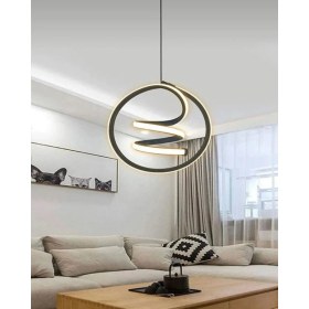 Resim Home Siyah Kasa Modern Sarkıt LED Avize Günışığı Çocuk-Bebek Odası,antre,hol 