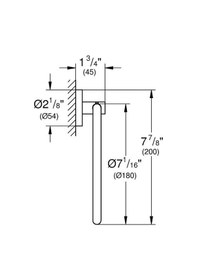 Resim Grohe Yuvarlak Havluluk Essentials Hard Graphite - 40365a01 Diğer 