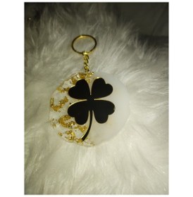 Resim Apeksdesign Şans Yoncalı Epoksi Anahtarlık 