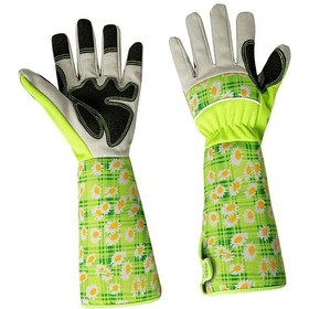 Resim Suntek 2 Parça Uzun Bahçe Eldiveni Çok Amaçlı İş Yard Yeşil 