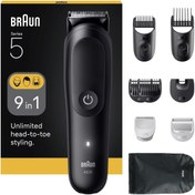 Resim Braun Hepsi Bir Arada Series 5, 9’u 1 arada Tıraş Kiti, Keskin Bıçak, Vücut Tıraşı AIO5540 
