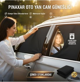 Resim Nissan Sunny 1990-1995 Uyumlu 2'li Oto Cam Güneşliği, Perde/arka Güneşlik 