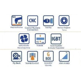 Resim Habib Makina Tecnomec Irın 46 40 Amper 10-12-15 Mm Plazma Kesme Makinası G Box 