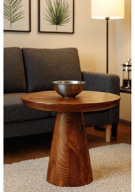 Resim Nord Ahşap Orta Sehpa Fındık Renk Kahverengi 