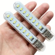Resim 3 adet USB Kamp Feneri USB Gece Lambası, LED Mini Ampul, Banyo Yatak Odası Okuma Uyku Kamp için 3/8/24 Lamba Boncuklu Şarj Edilebilir Gece Lambası 