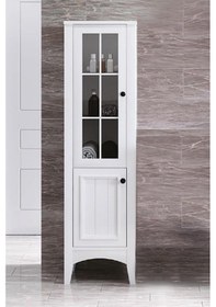 Resim Denko Helena 35 Cm Mdf Beyaz Banyo Boy Dolabı Beyaz 