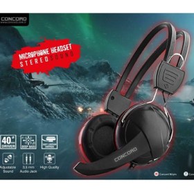Resim Concord Mikrofonlu Oyuncu Stereo Kulaklık C-945 