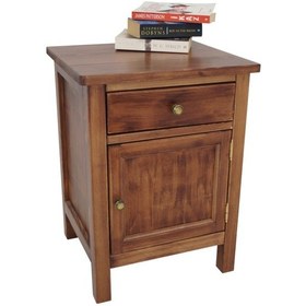 Resim Selestin Ahşap Komodin Çekmeceli-Kapaklı 