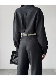 Resim Şerit Detaylı Cepli Gömlek 24k11659 Çok Renkli 