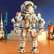 Resim Astronot Yapı Blokları Seti, 4206 parça, Yaratıcı İnşaat Oyuncak, ABS Plastik, Gençler için Eğitici STEM Hediyesi, Doğum Günü veya Tatil Hediyesi, Uzay Oyuncak 