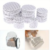 Resim 200 adet Kendinden Yapışkanlı Köpük Mühür, Kozmetik Kavanozlar, Şişeler ve Tencereler için Basın Yapan Tıkanma Karşıtı Kapaklar, 20mm-82mm, Yüksek Kaliteli Yastık, Sızdırmaz Tasarım, Kolay Kurulum, Tıkanma Karşıtı Mühürler | Kokulu Ürün Mühürleri | Basın Yapan 