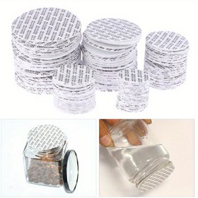 Resim 200 adet Kendinden Yapışkanlı Köpük Mühür, Kozmetik Kavanozlar, Şişeler ve Tencereler için Basın Yapan Tıkanma Karşıtı Kapaklar, 20mm-82mm, Yüksek Kaliteli Yastık, Sızdırmaz Tasarım, Kolay Kurulum, Tıkanma Karşıtı Mühürler | Kokulu Ürün Mühürleri | Basın Yapan 