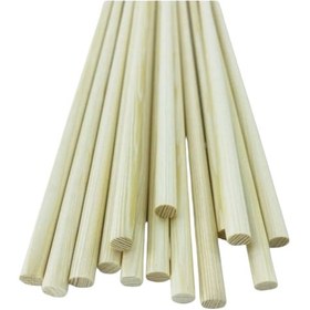 Resim Sarı Çam Ahşap Ok Çubuğu Şaft 80 Cm 5/16 Çap 5 Adet 