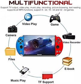 Resim TCDSTAR Original factory 16GB Retro Handheld Games Player x 12 plus 10000games Portab 7 Inch e-book MP5 Video Game Consoles for PSP 