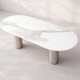 Resim Breeze Metal Leg Dining Table 