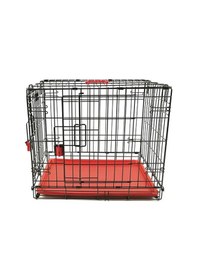 Resim M-pets Voyager 2 Kapılı Köpek Kafesi Medium Kırmızı 76x48x53 Cm 244-52027.02 