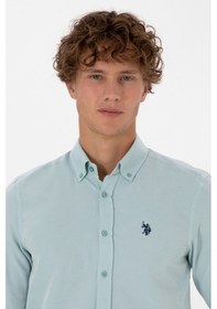 Resim U.s. Polo Assn. Erkek Koyu Mint Gömlek Basic 50316723-vr152 Koyu Mınt 