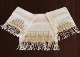 Resim El İşlemesi Kanaviçe 3lü Runner Seti 