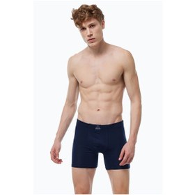 Resim Malabadi Erkek Lacivert Siyah Füme 8 Li Premium Collection Modal Uzun Boxer 8m250 Lacivert-siyah-füme 
