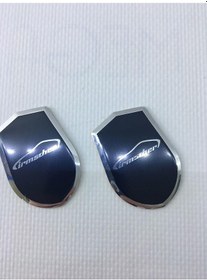 Resim Küçük Oval 45 35mm Irmscher Siyah 2'li 