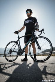 Resim Bisan RX-9500 105 Yol Bisikleti 52 Cm Alüminyum Kadro 700C Shimano 2x11 Vites - Parlak Siyah Mor Yeşil 