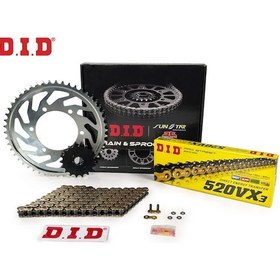 Resim Zincir Dişli Seti Yamaha Xj6 / Dıversıon F 600 Cc 2009-2015 / Yamaha / Xj6 / Dıversıon F / 600cc / Zincir: Dıd-520vx3 Gold -118 / Ön-arka Dişli: Sunstar 16t-46t / 2009-2010-2011-2012-2013-2014-2015 