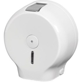 Resim Plastik Tuvalet Kağıt Dispenseri Jumbo Mini Beyaz Q20 cm 