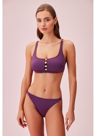 Resim Suwen Yanı Bantlı Dokulu Bikini Alt Sb24495t1325 