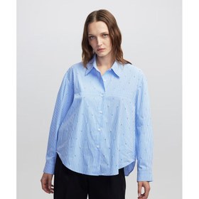 Resim İpekyol Eskitme Efektli Kadın Gömlek (IW6250025050) 