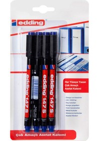 Resim 147 S Mavi 4'lü Asetat Kalemi Ed147b403 Nocolor-ff9cb709 