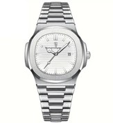 Resim GMRK Store Poedagar Lüks Şık Moda Paslanmaz Çelik Orijinal Erkek Old Money Saat, Eşref Rüya Saat, Tek Beyaz 