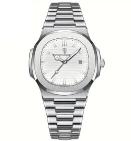 Resim GMRK Store Poedagar Lüks Şık Moda Paslanmaz Çelik Orijinal Erkek Old Money Saat, Eşref Rüya Saat, Tek Beyaz 