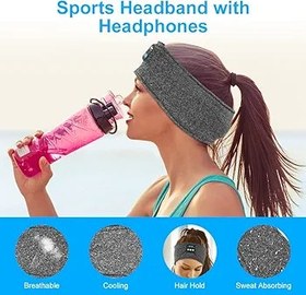 Resim Flintronic Uyku Kulaklığı, Bluetooth Saç Bandı, Gürültü Önleyici Uyku Kafa Bandı, Spor, Seyahat, Yan Uyuyanlar için (Gri) 