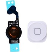 Resim iPhone 5 Uyumlu Home Tuş Bordu Filmi Beyaz (444566516) 