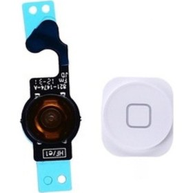 Resim iPhone 5 Uyumlu Home Tuş Bordu Filmi Beyaz (444566516) 