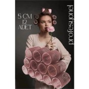 Resim MiraLive 5 cm Bigudi Saç Bigudisi Profesyonel 12 Adet 