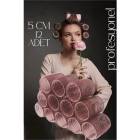 Resim MiraLive 5 cm Bigudi Saç Bigudisi Profesyonel 12 Adet 