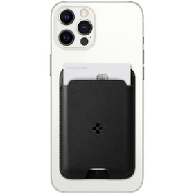 Resim Spigen Valentinus Kartlık Cüzdan 3M Sticker Yapışkanlı Universal Wallet (Tüm Cihazlarla Uyumlu) 